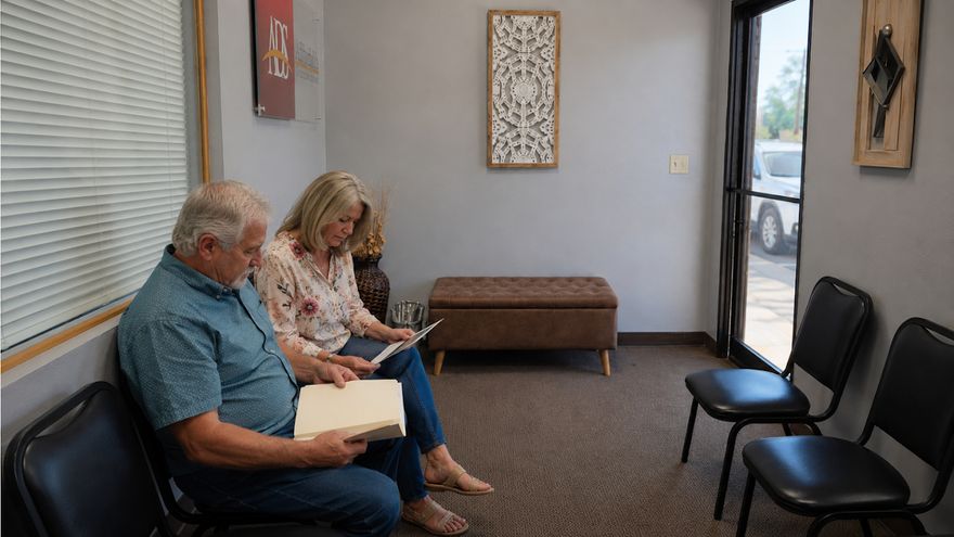 Clients waiting at the Affordable Document Services office